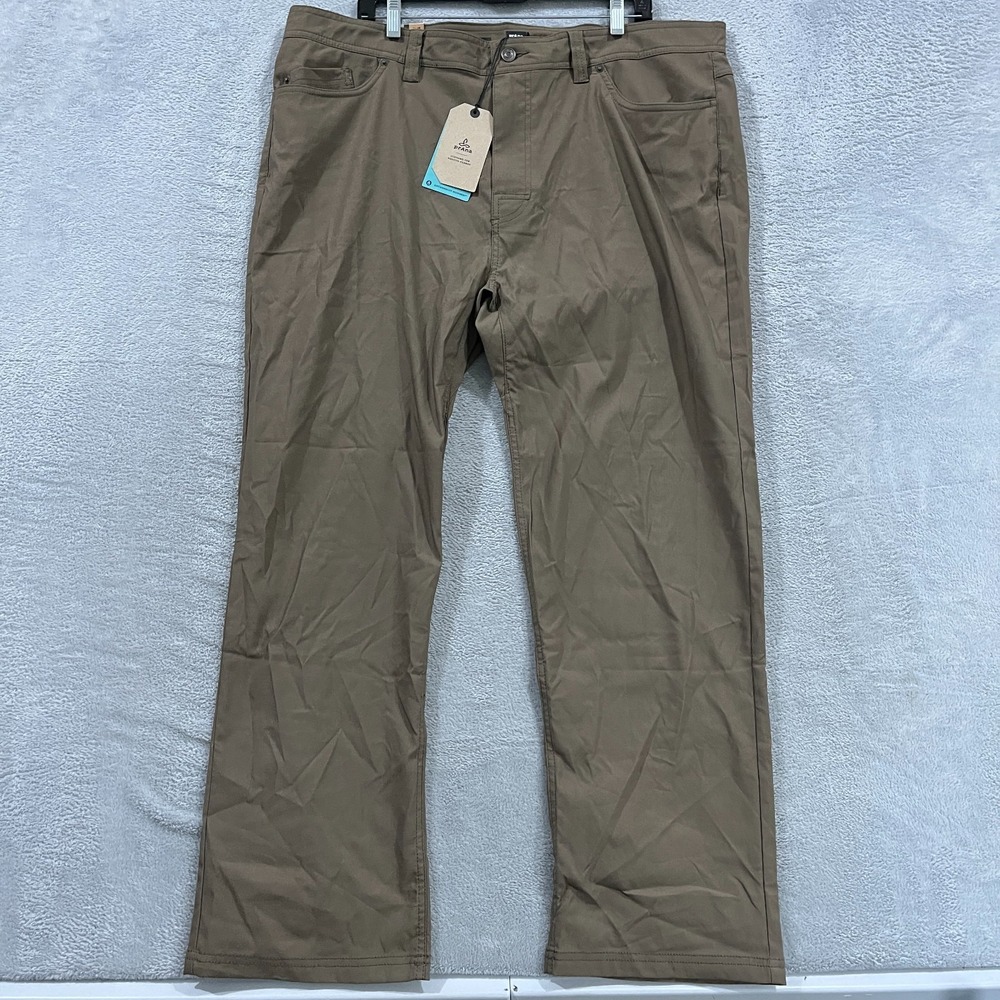Prana Brion Pants II Performance 42x30 Men's Hiking Trails‎ Mud Stretch Gorpcore